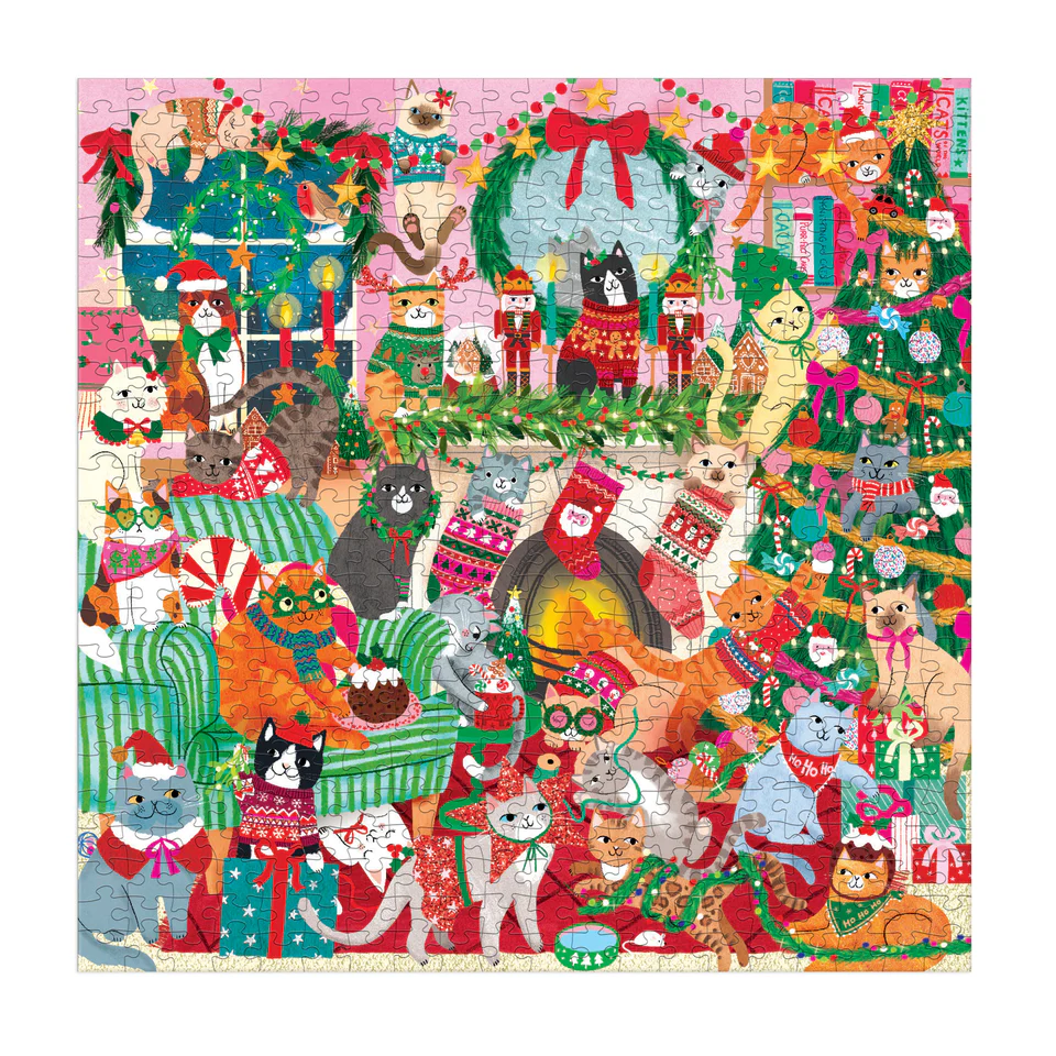 Merry Catmas, 500pcs, Family Puzzle