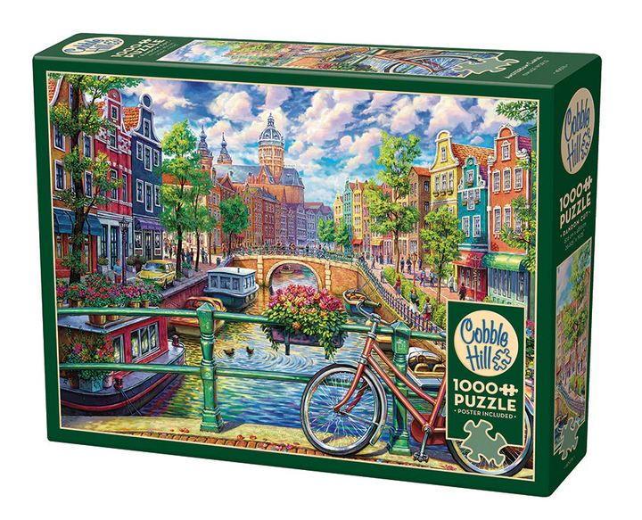 Amsterdam Canal, 1000pcs puzzle