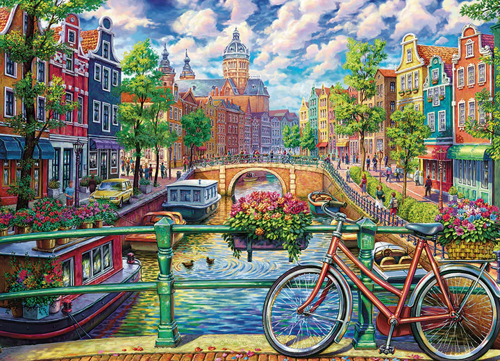 Amsterdam Canal, 1000pcs puzzle