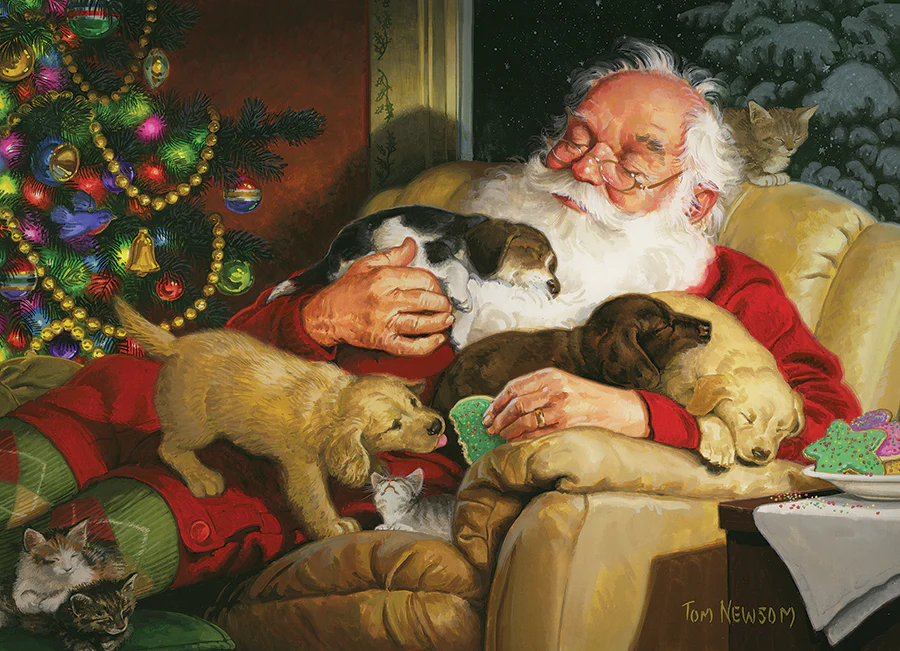 Santa's Quiet Time, 1000pcs jigsaw puzzle
