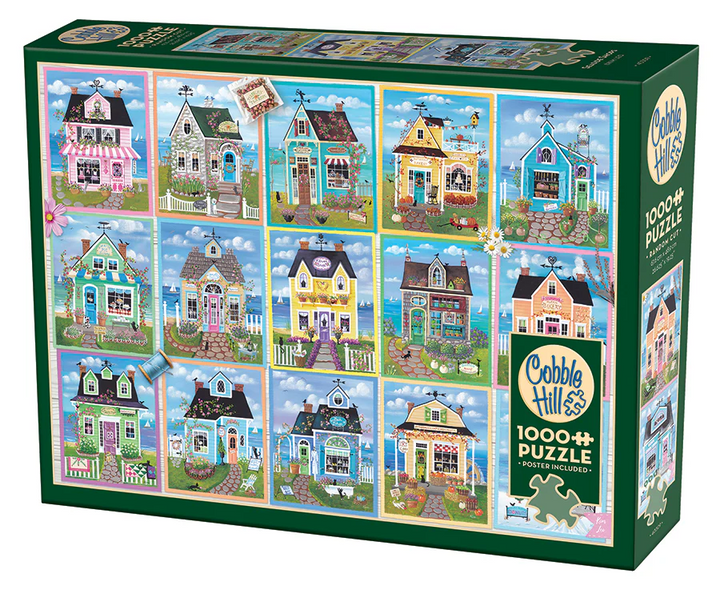 Seaside Shops, 1000pcs puzzle