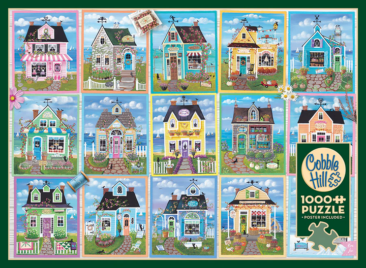 Seaside Shops, 1000pcs puzzle