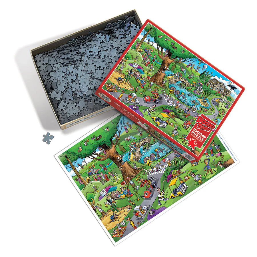 Doodle Town: Par for the Course, 1000pcs puzzle