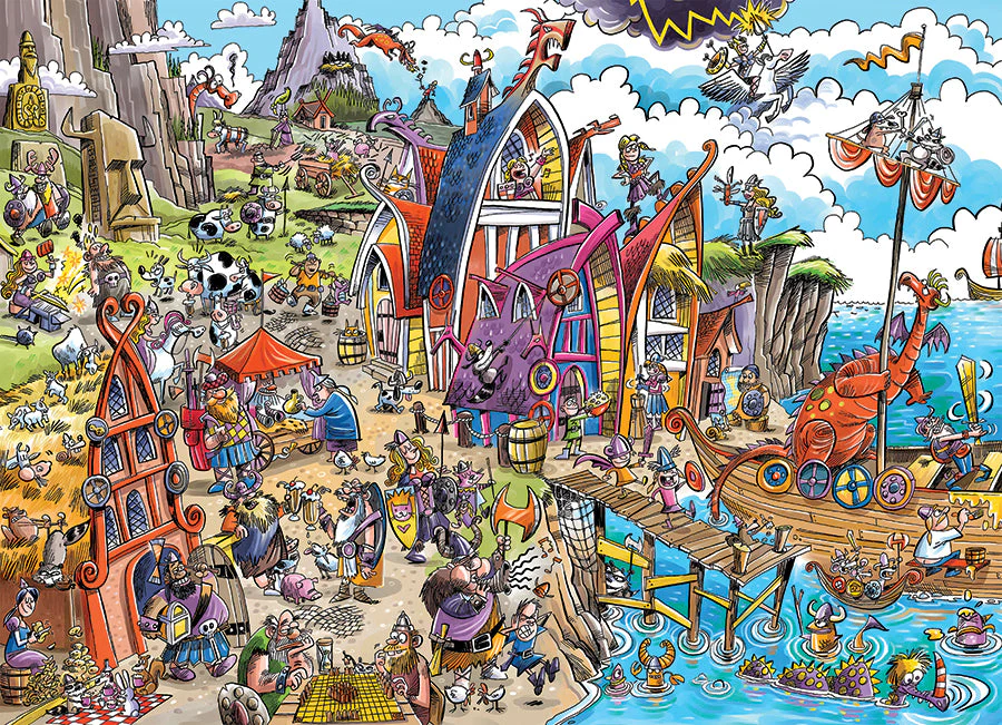 Viking Village, 1000pc Puzzle