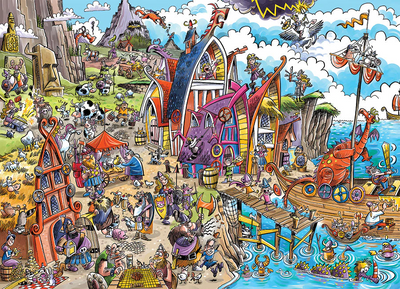 Viking Village, 1000pc Puzzle