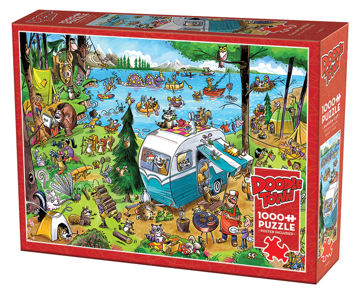 Doodle Town: Call of the Wild, 1000pcs puzzle