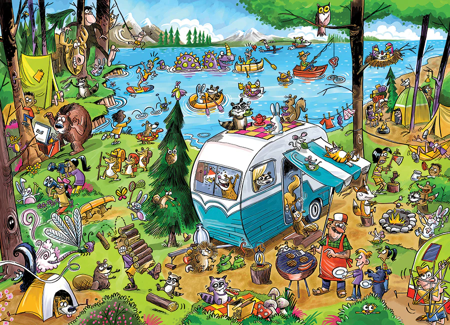 Doodle Town: Call of the Wild, 1000pcs puzzle
