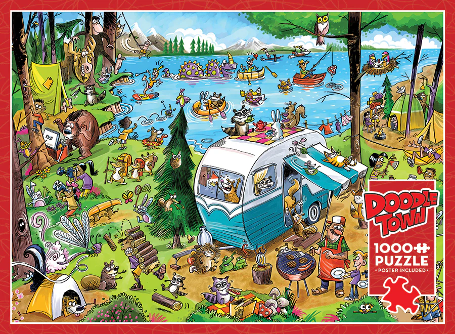 Doodle Town: Call of the Wild, 1000pcs puzzle