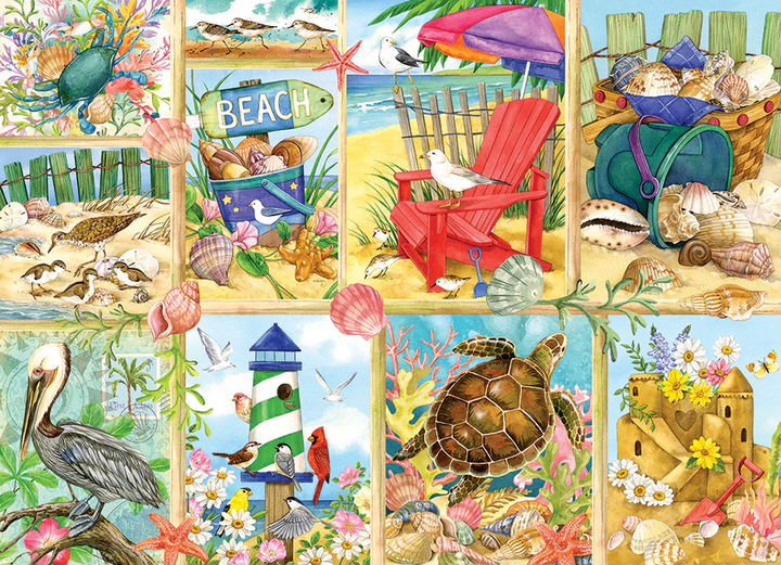 Day at the Beach, 500pc Puzzle jigsaw puzzle