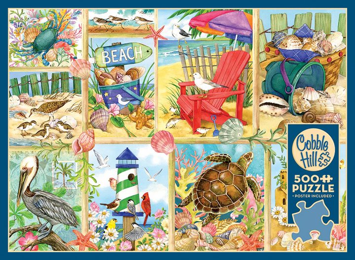 Day at the Beach, 500pc Puzzle jigsaw puzzle