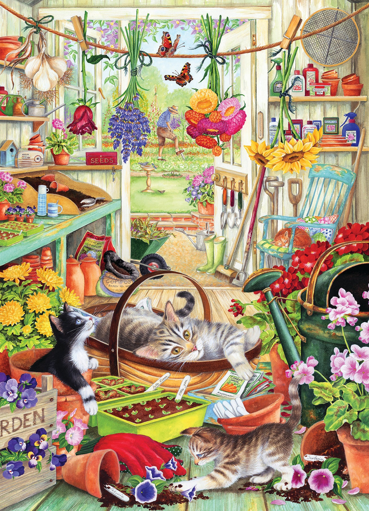 Potting Shed Cats, 500pcs jigsaw puzzle