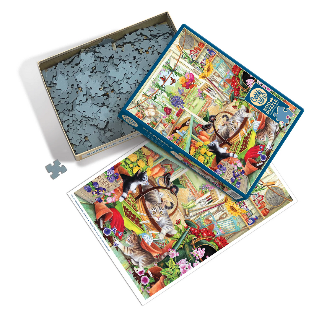 Potting Shed Cats, 500pcs jigsaw puzzle