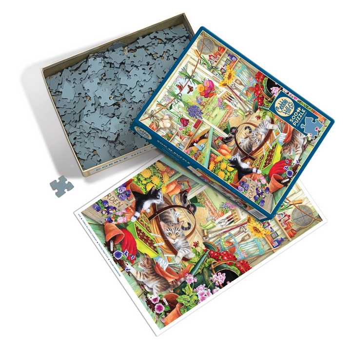 Potting Shed Cats, 500pcs jigsaw puzzle