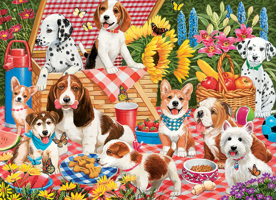 Picnic Party, 350pc Family Jigsaw Puzzle