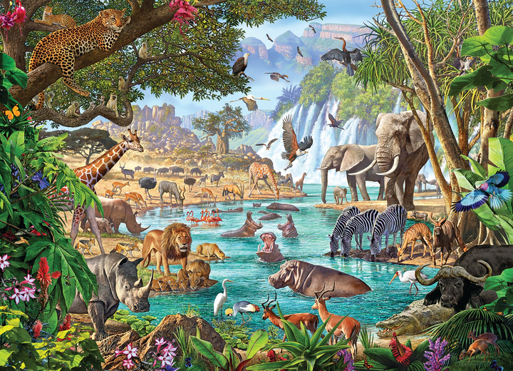 River of Life, 350pcs, Family Puzzle