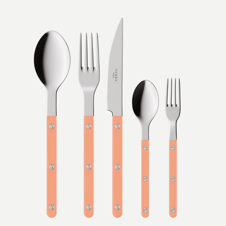 Bistrot shiny solid 5 pieces set - Nude Pink