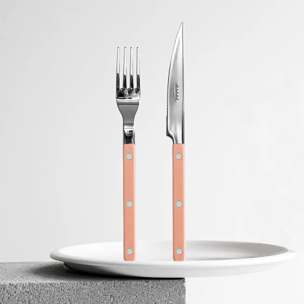 Bistrot shiny solid 5 pieces set - Nude Pink