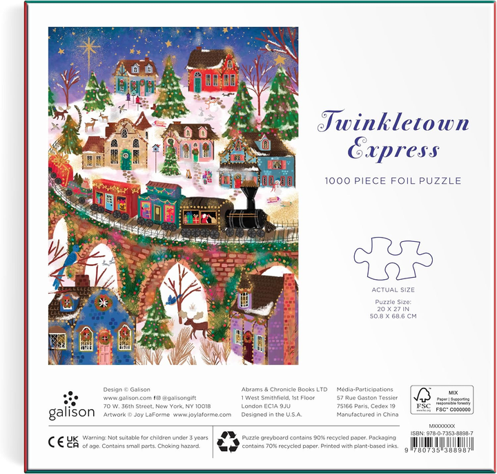 Joy Laforme Twinkletown Express 1000 Piece Foil Puzzle