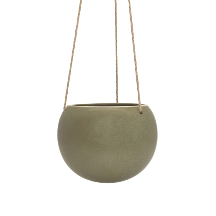 Small Orbit Hanging Planter Jade