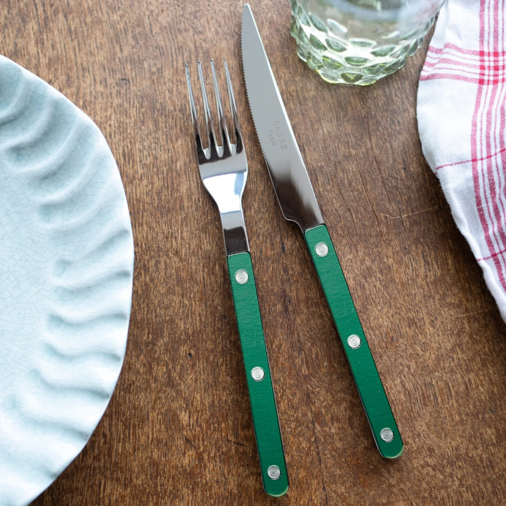 Bistrot Pearly shiny solid 4 pieces set - Dark Green