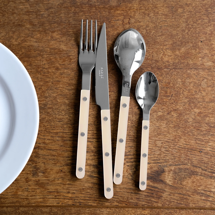 Bistrot Pearly shiny solid 4 pieces set - Pearl