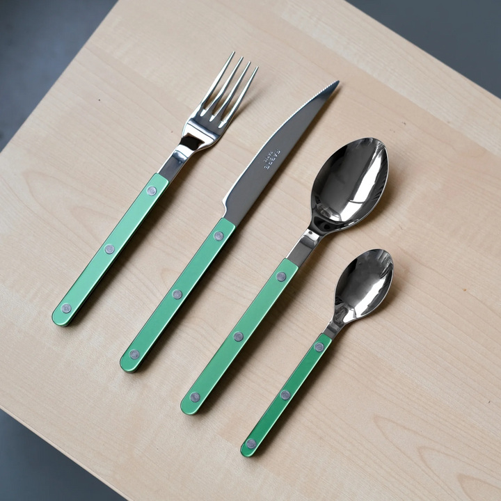 Bistrot Pearly shiny solid 4 pieces set - Garden Green