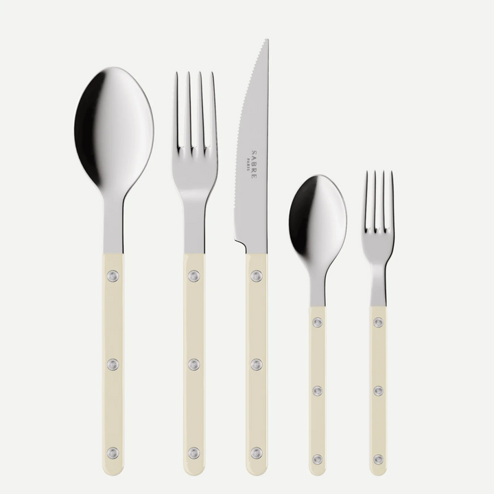 Bistrot shiny solid 5 pieces set - Ivory