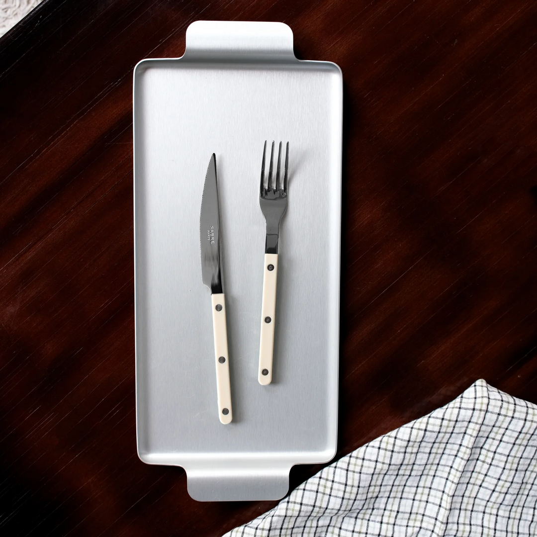 Bistrot shiny solid 5 pieces set - Ivory