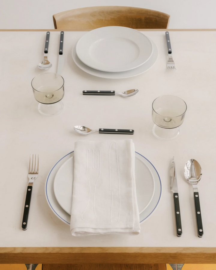 Bistrot shiny solid 5 pieces set - Black