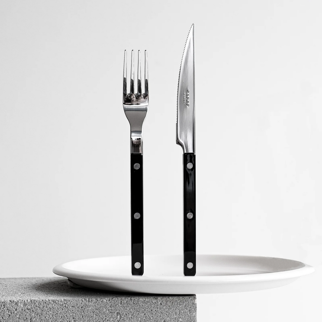 Bistrot shiny solid 5 pieces set - Black