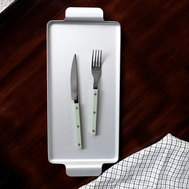 Bistrot shiny solid 5 pieces set - Asparagus