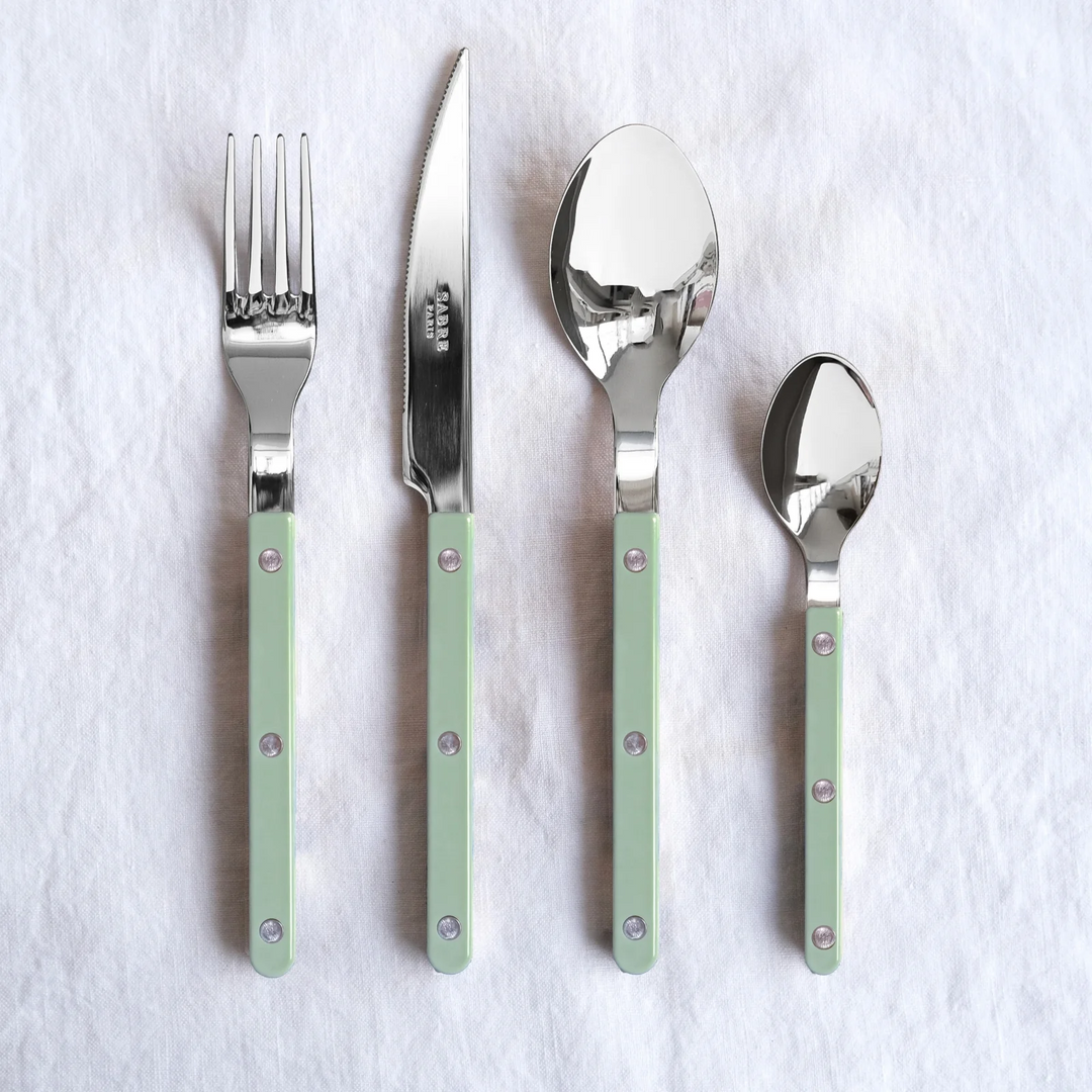 Bistrot shiny solid 5 pieces set - Asparagus
