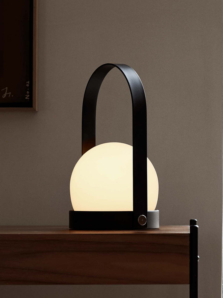 Carrie Table Lamp - Portable, Black
