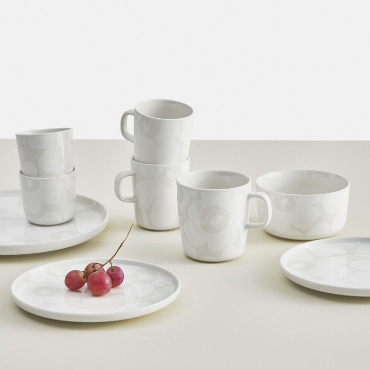 Oiva / Unikko Plate 25 Cm - white