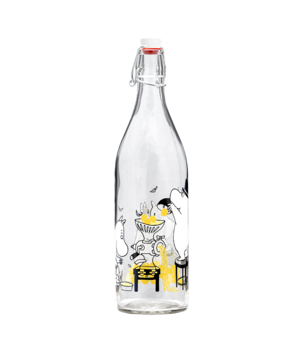 Moomin Glass Bottle Fruits - 1 L