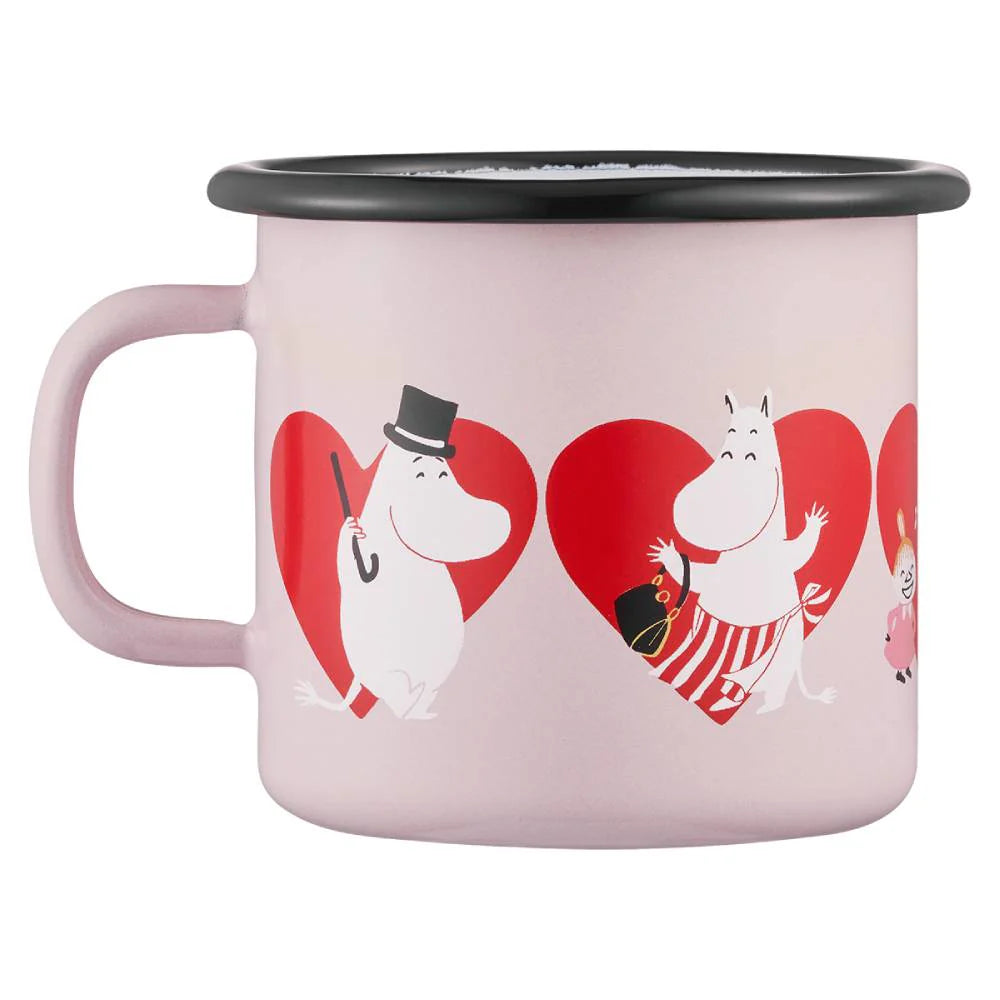 Moomin Enamel Mug Heart - 250ml