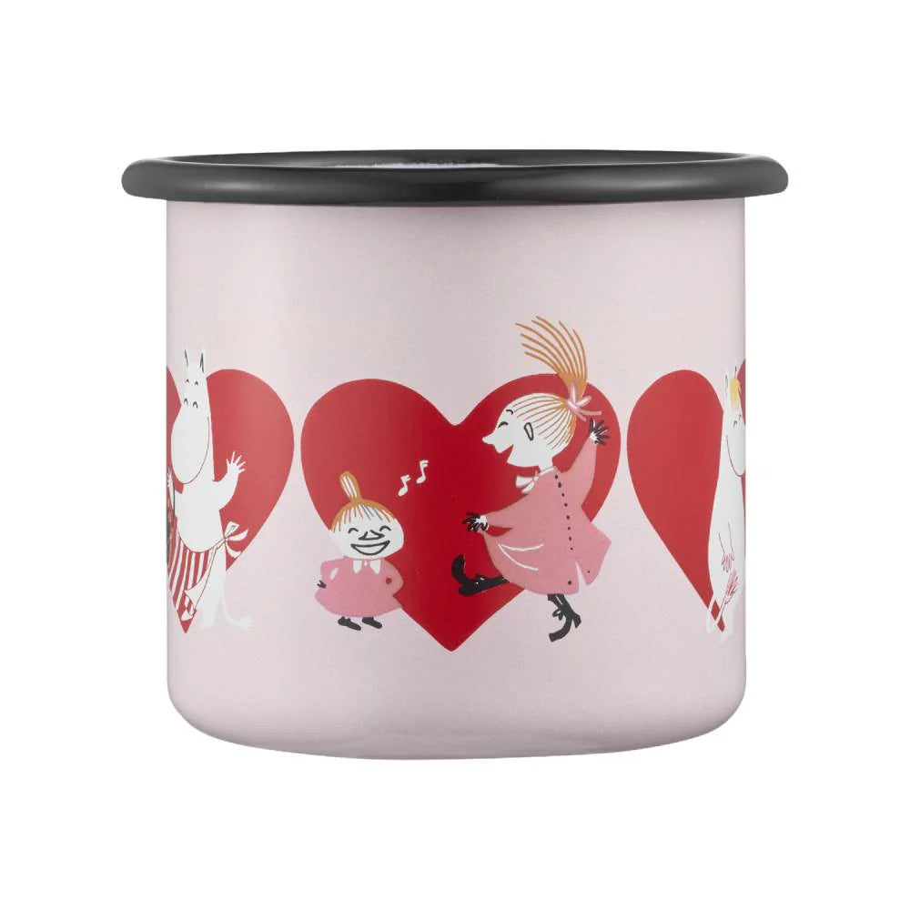 Moomin Enamel Mug Heart - 250ml
