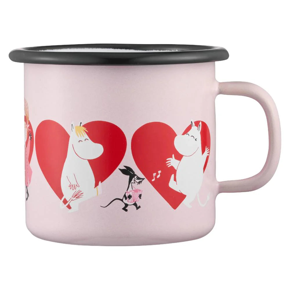 Moomin Enamel Mug Heart - 250ml