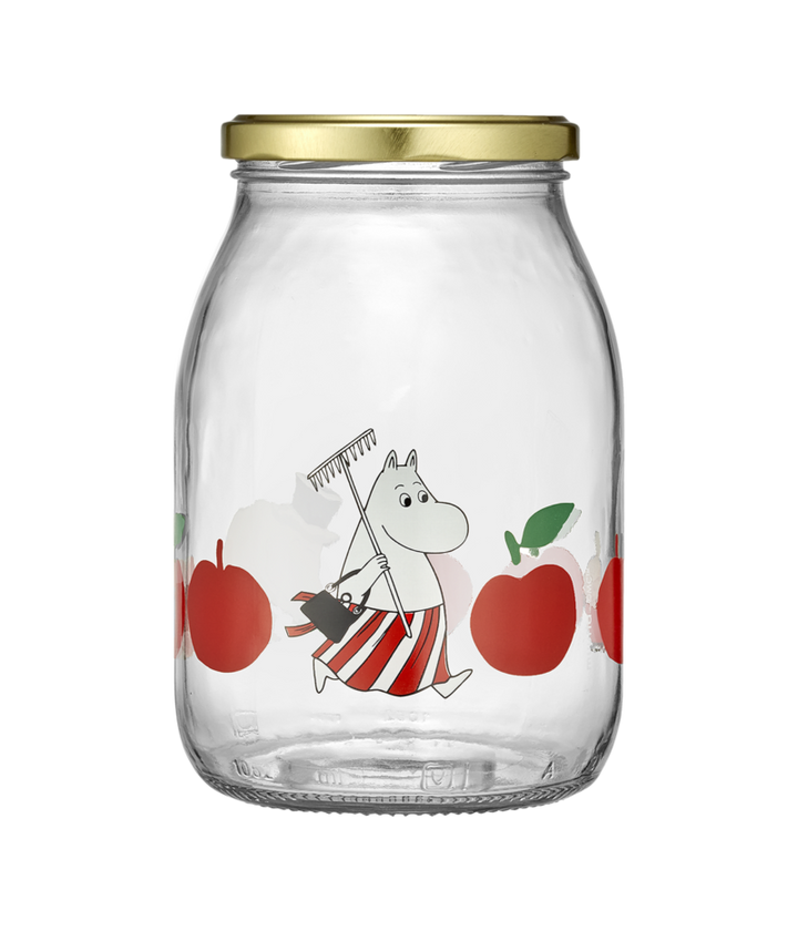 Moomin Glass Jar Joyful Apples-1L