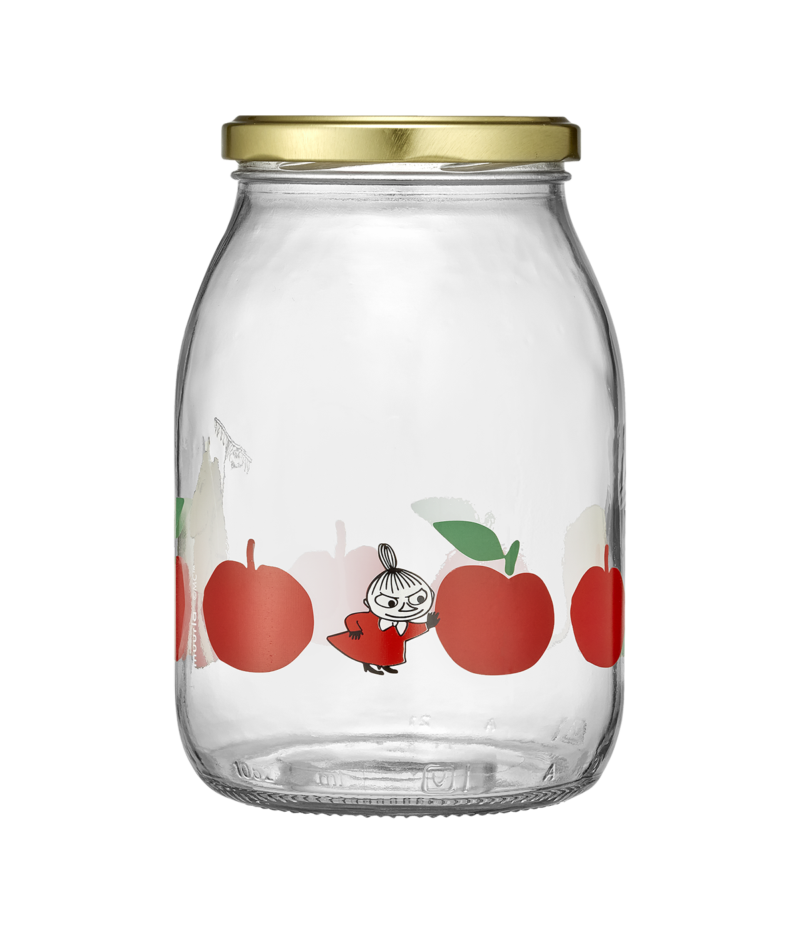 Moomin Glass Jar Joyful Apples-1L