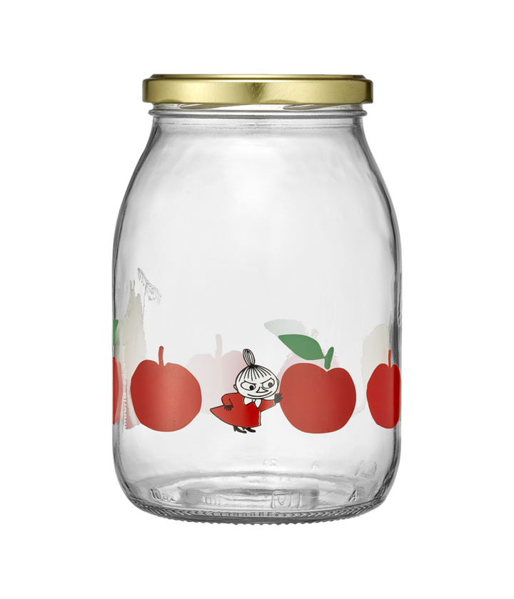 Moomin Glass Jar Joyful Apples-1L