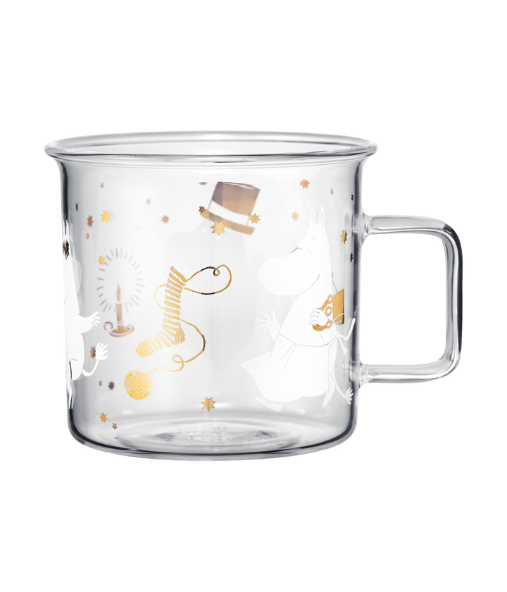 Moomin Glass Mug Sparkling Stars - 350ml