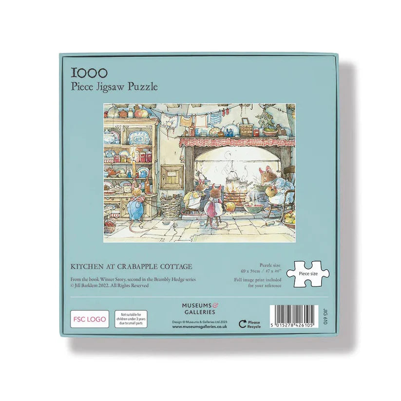 Brambly Hedge Kitchen at Crabapple Cottage  - 1000 Piece Jigsaw Puzzle
