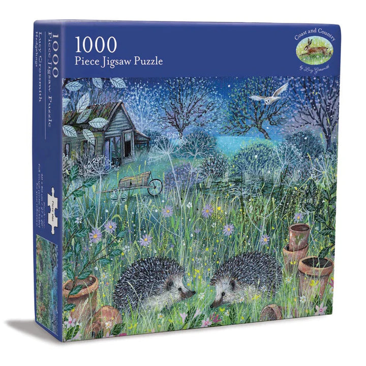 Hedgehogs by Lucy Grossmith - 1000 Piece Jigsaw Puzzle