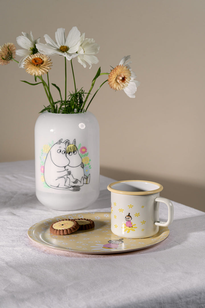 Moomin Enamel Mug Flowers - 370ml