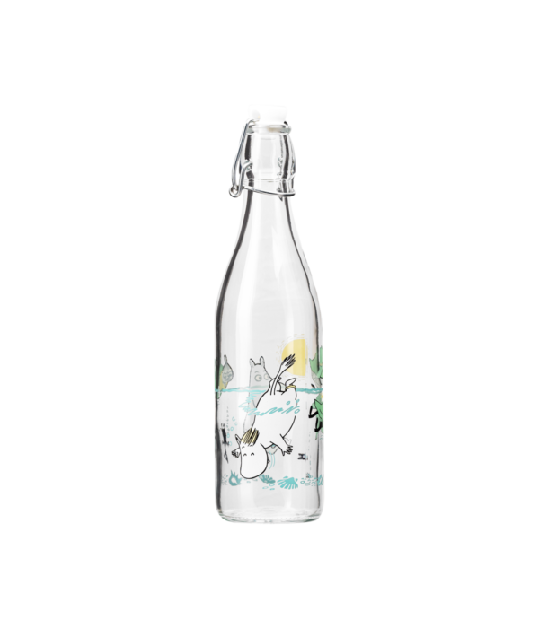 Moomin Glass Bottle Fun In The Water - 0,5L