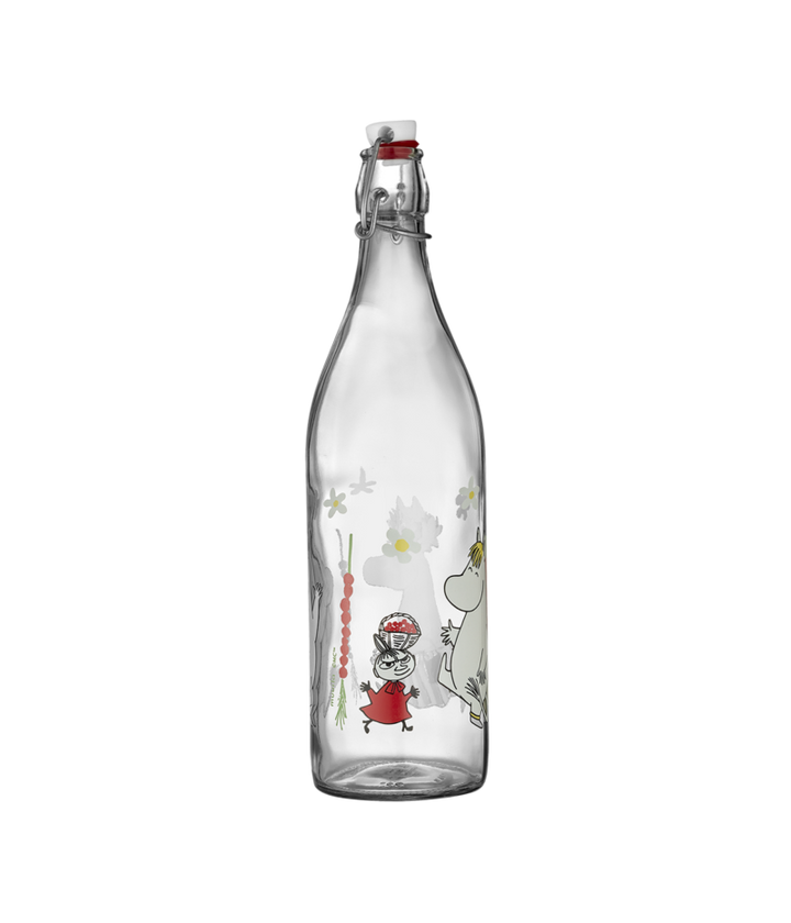 Moomin Glass Bottle Wild Strawberries  - 1L