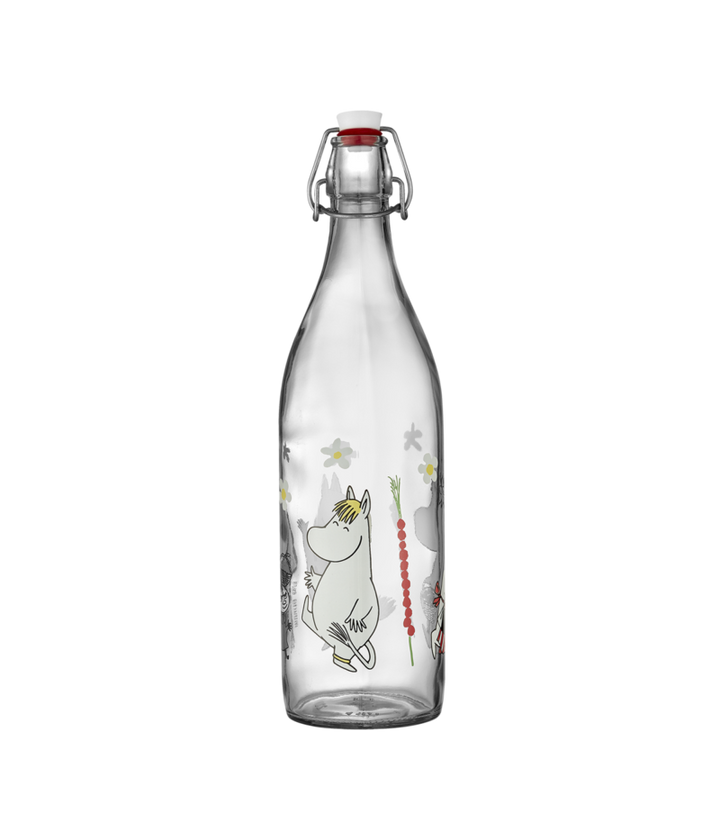 Moomin Glass Bottle Wild Strawberries  - 1L