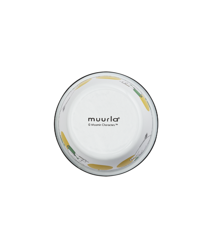 Moomin Enamel Bowl Joyful Apples Yellow - 300ml