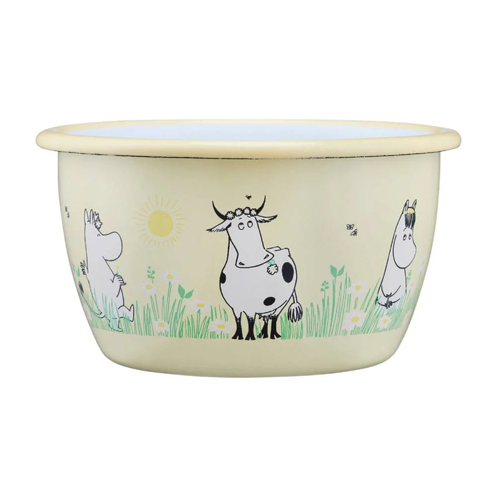 Moomin Enamel Bowl Meadow - 300ml